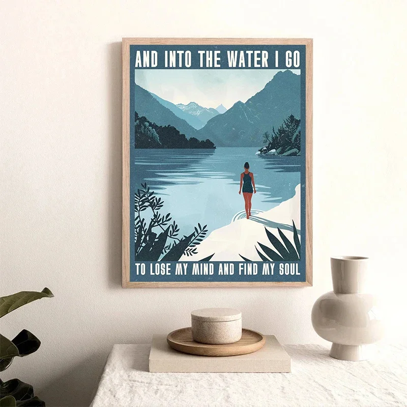 مجردة ملونة الشمس المحيط شجرة النخيل المشهد الصبار المشارك والمطبوعات قماش الطباعة جدار صورة فنية لديكور غرفة المعيشة #2