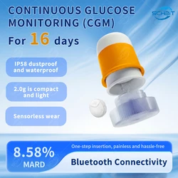Yuwell 5P CGM CGM: Free 16-Day Freestyle Libre Sensor Accurate Continuous Glucose Monitoring Solution for Convenient Diabetes