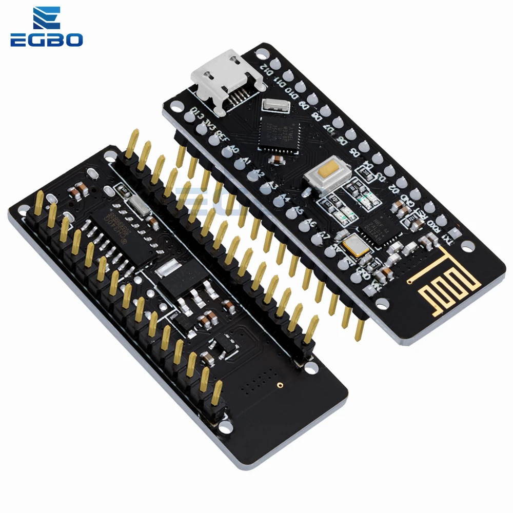 RF-Nano for Arduino Nano V3.0, Micro USB Nano Board ATmega328P QFN32 5V 16M CH340, Integrate NRF24l01+2.4G wireless