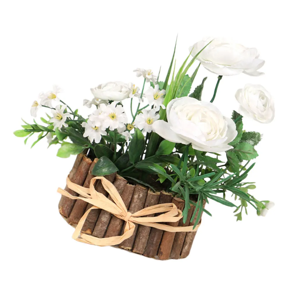 

Artificial Flower Decoration Garden Decor Decorative Potted PlantBonsai Garden Office Desk Fake Flower Set Room