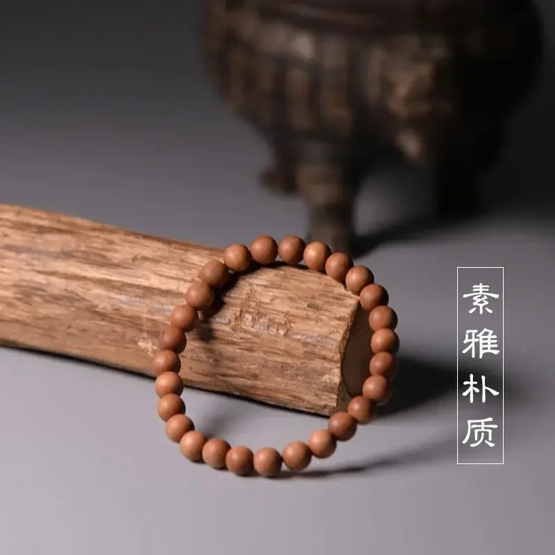 

Natural Sandalwood Bracelet 6mm Women's Buddha Beads Black Meat Sinking Water Bracelet