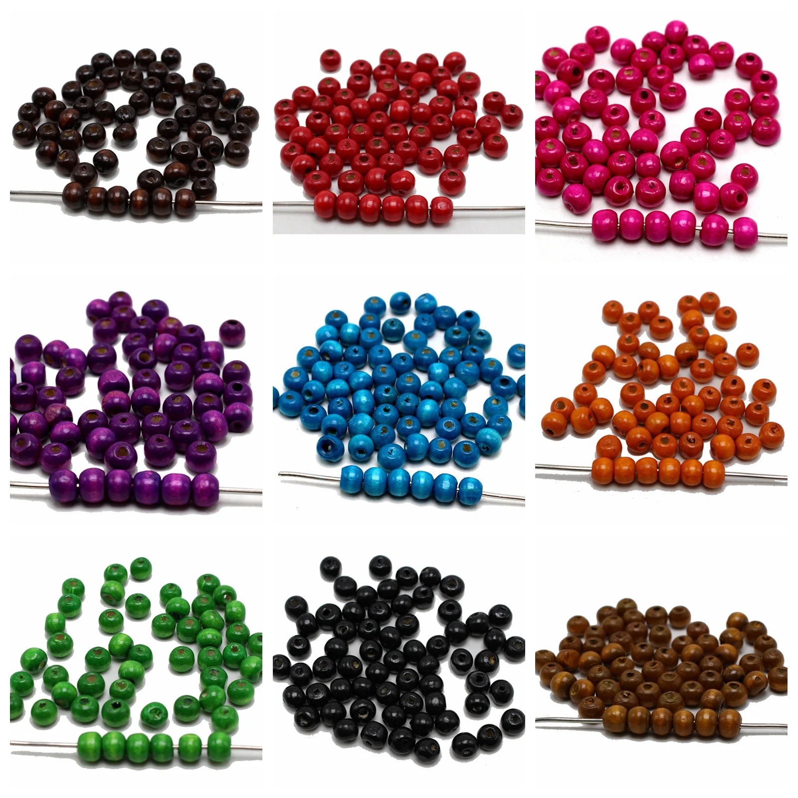 8mm Round Wood Beads~Wooden beads 500pcs