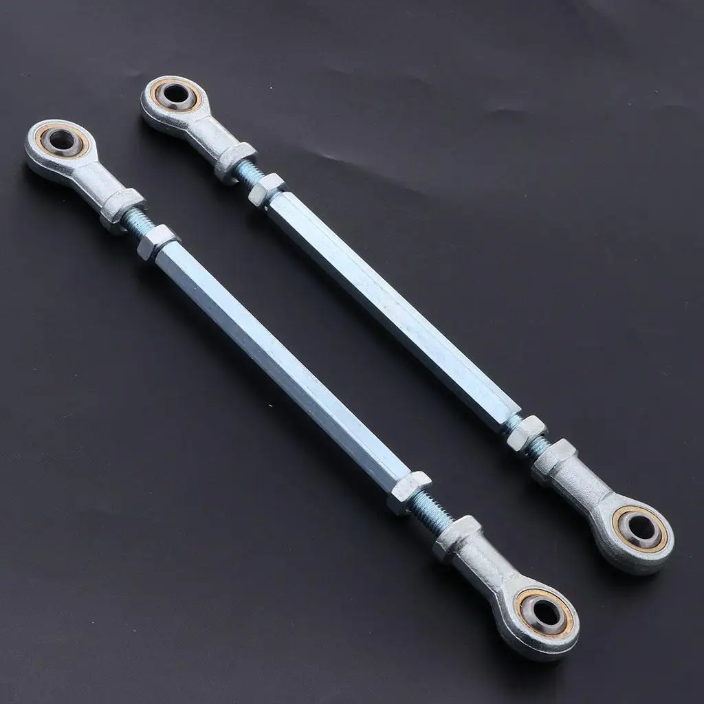 2 Pcs Tie Rod Ends Steering Kit W/ Ball Joints Bar Links ATV