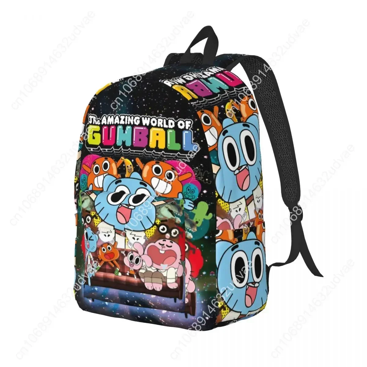 Plecak Gumballs Amazing World dla mężczyzn, kobiet, nastolatków, studentów, do pracy, plecak dzienny, komedia, śmieszne serialy telewizyjne, torby na laptopa, płócienne torby, na zewnątrz.