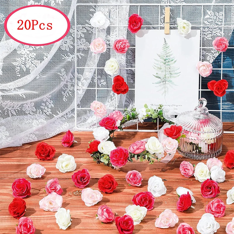 10/20/50개 3.5cm 빨간 실크 장미 인조 꽃 - Baby Nursery Decor Ideas 리뷰 및 가격