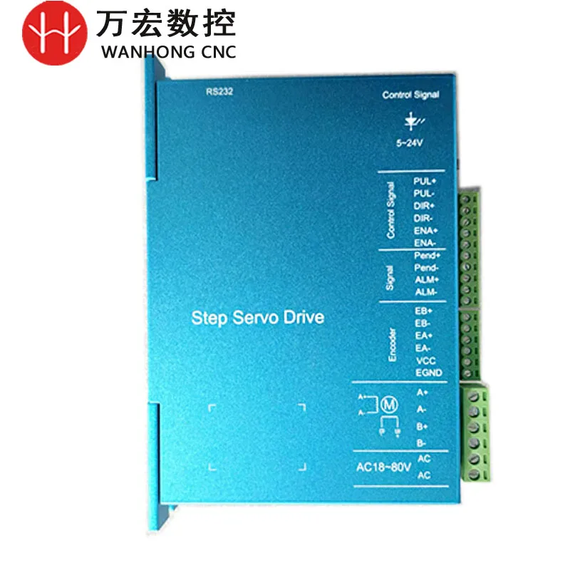 86 Conjunto de driver de motor de passo de circuito fechado com freios para controle de movimento de precisão