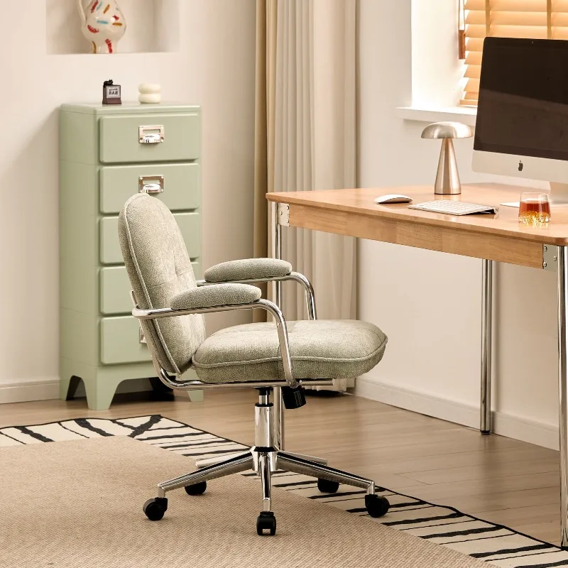 

Study Chair Ergonomic Adjustable Swivel Office Desk with Lumbar Support Home Computer Gaming for Long Sitting Comfort Muebles