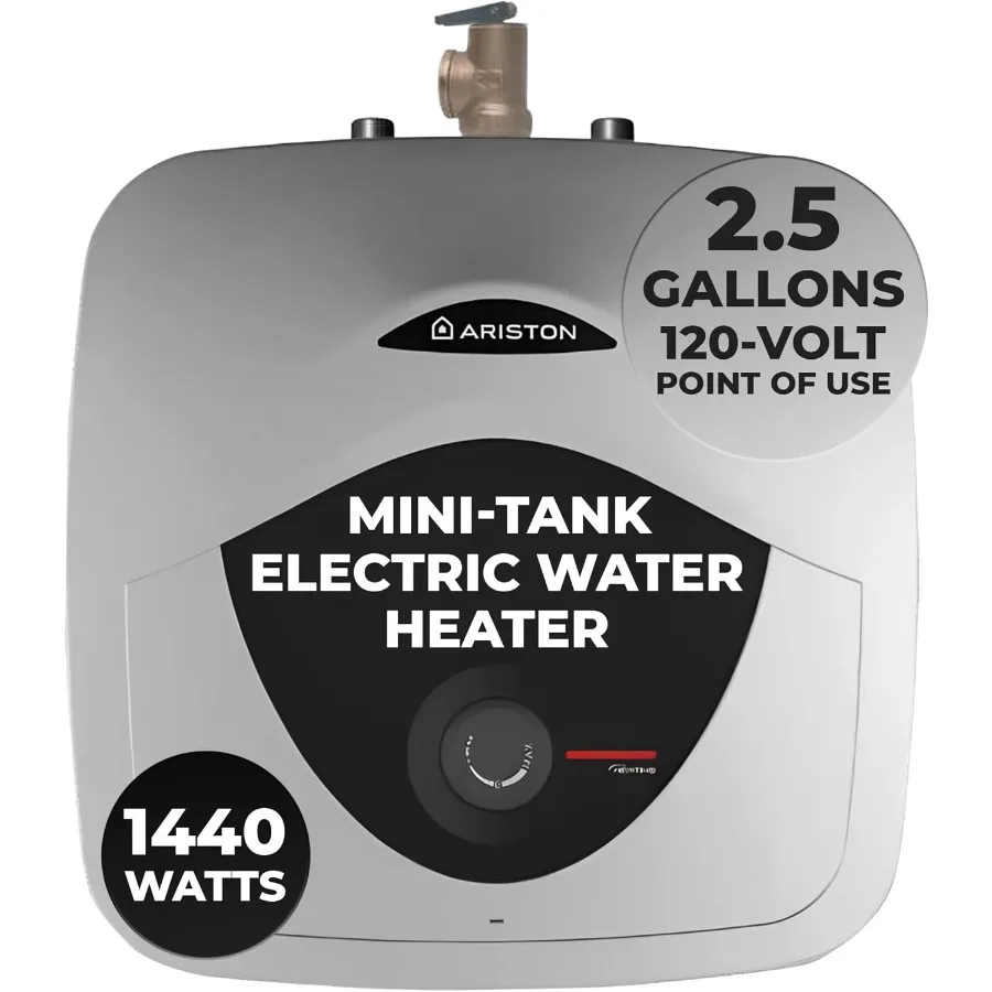 سعة 2.5 جالون 120 فولت أندريس خزان صغير سخان مياه كهربي حل تسخين مدمج للحوض تحت RV والمساحات الصغيرة