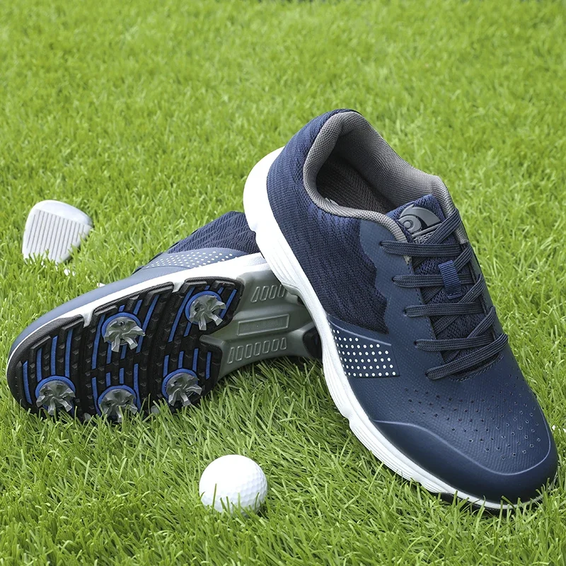 Chaussures de golf coordonnantes professionnelles pour hommes, baskets de marche en plein air, chaussures de jogging, chaussures de sport à pointes, grande taille 39-49