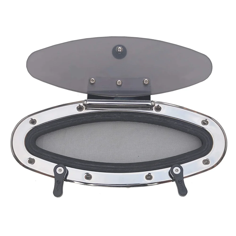 Durable Stainless Steel Deck Hatch Cover with Acrylic Marine Boat Windows New Condition Featuring Oval Round Porthole Metal
