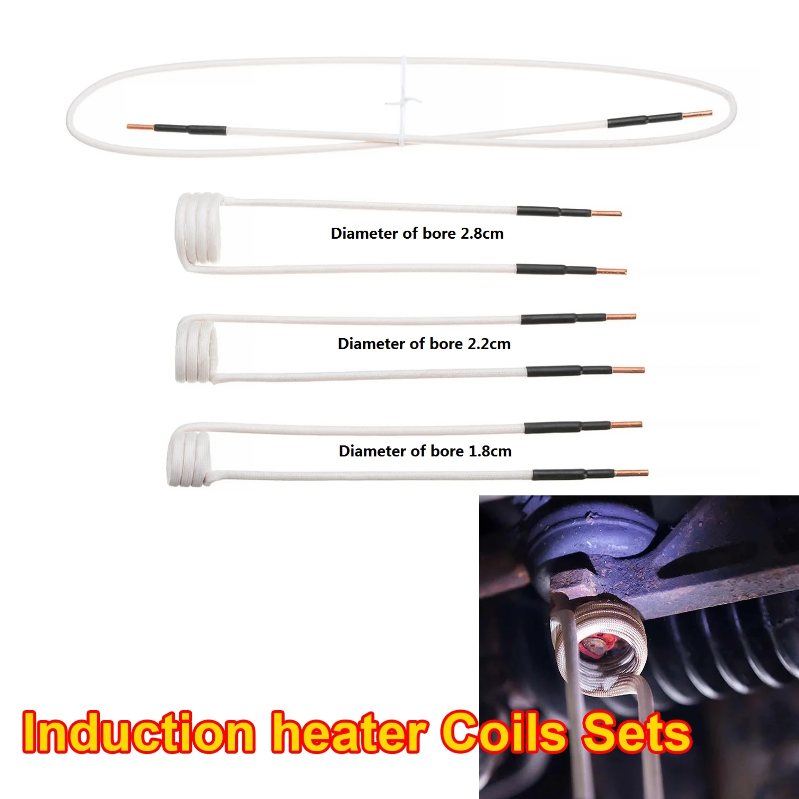 4pcs Magnetic Heater Induction Coils Inductors Electromagnetic Transducers Flameless Heat Accessories