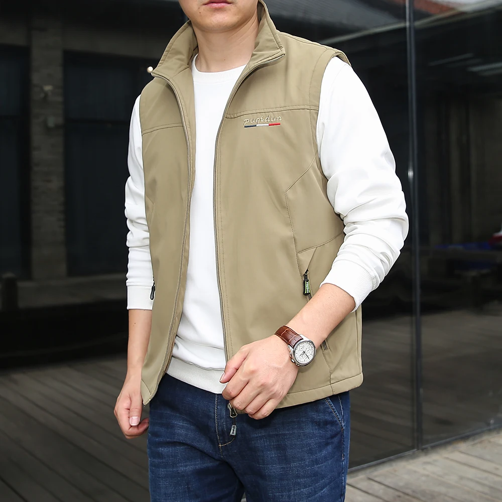

Spring Autumn Outdoor Sports Leisure Sleeveless Vest High quality Multi functional Fashion Windproof Breathable Windproof Vest