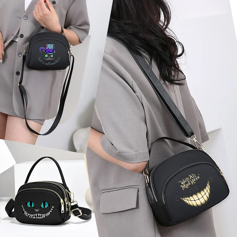 Alice au pays des merveilles femmes sacs à bandoulière téléphone portable sac à main bandoulière sac à main femme filles sacs adolescents sac casual