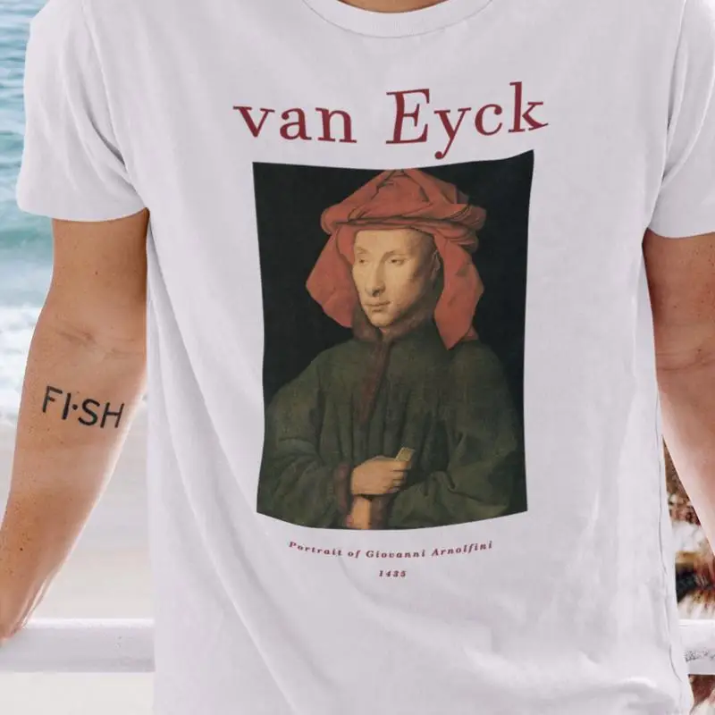 Arnolfini Portrait T shirt Van Eyck Art Baroque Premium Cotton