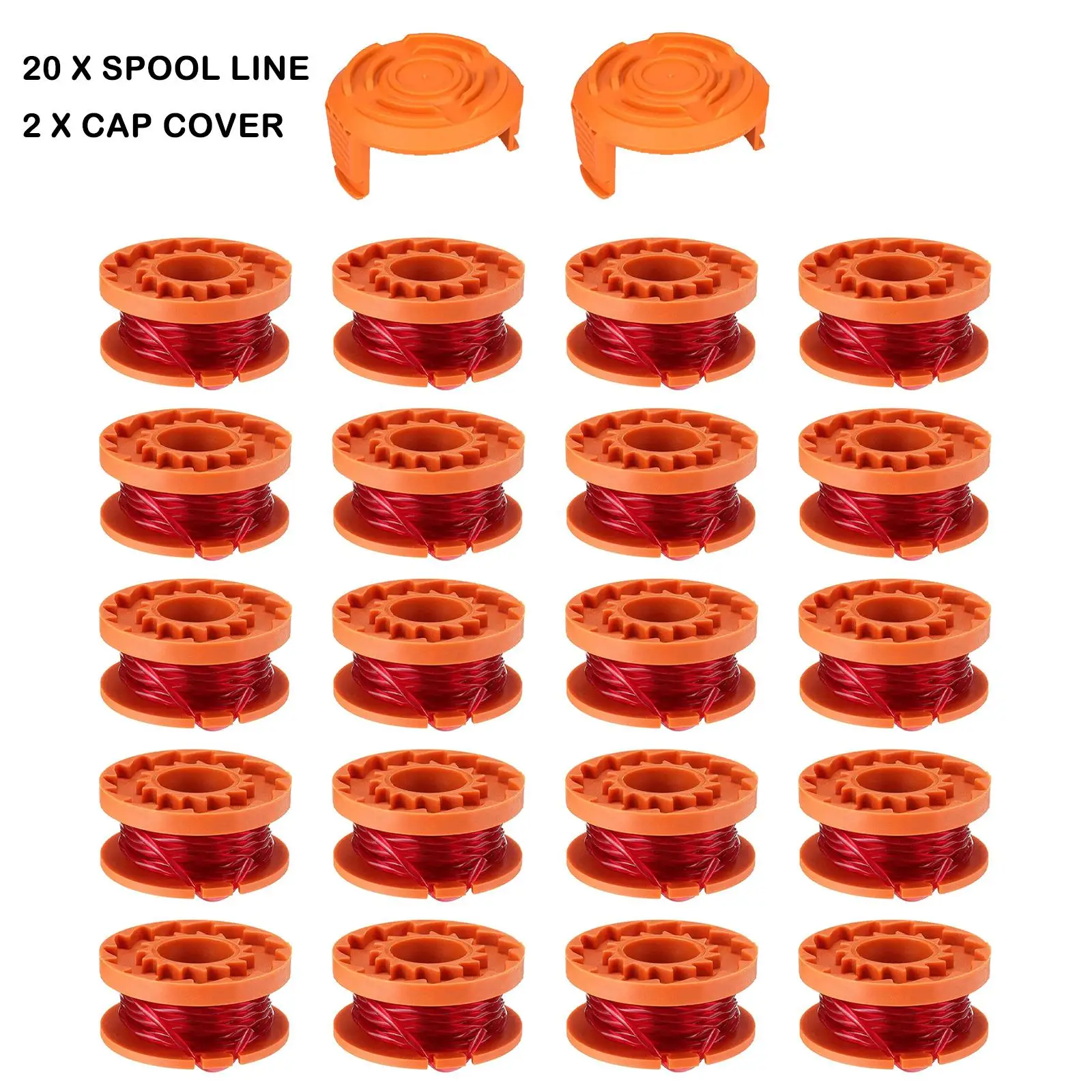 Replacement Spool Line For WORX Grass Trimmer WG150E WG151E WG154E WG155E WG157E WG160E WG163E WG165E WG166E WG167E WG169E