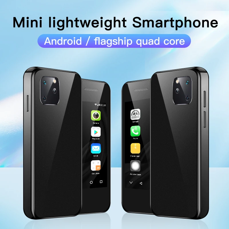 Ban Đầu SOYES XS13 Mini Android ĐTDĐ 3D Kính Dual SIM Khe Cắm Thẻ TF 5MP Camera Cửa Hàng Google Play Nhỏ Điện Thoại Thông Minh quà Tặng