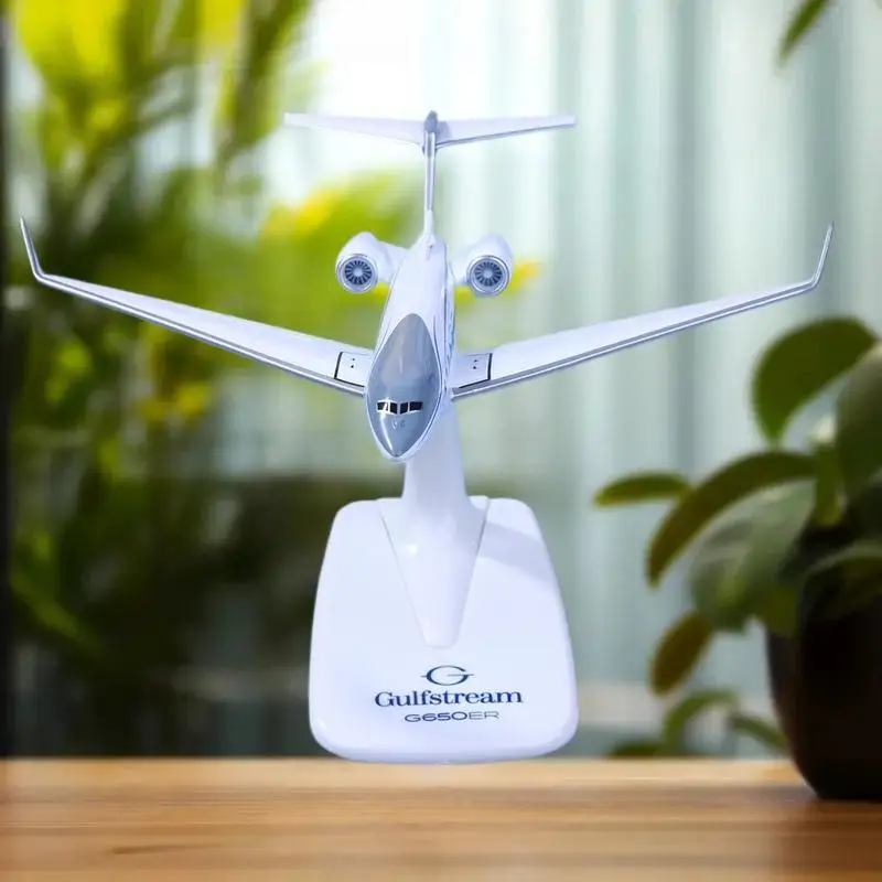 

1PCS Gulfstream G650 Aircraft Diecast 1/200 Scale Airplane Model Planes G650ER Airplane Model Plane Model