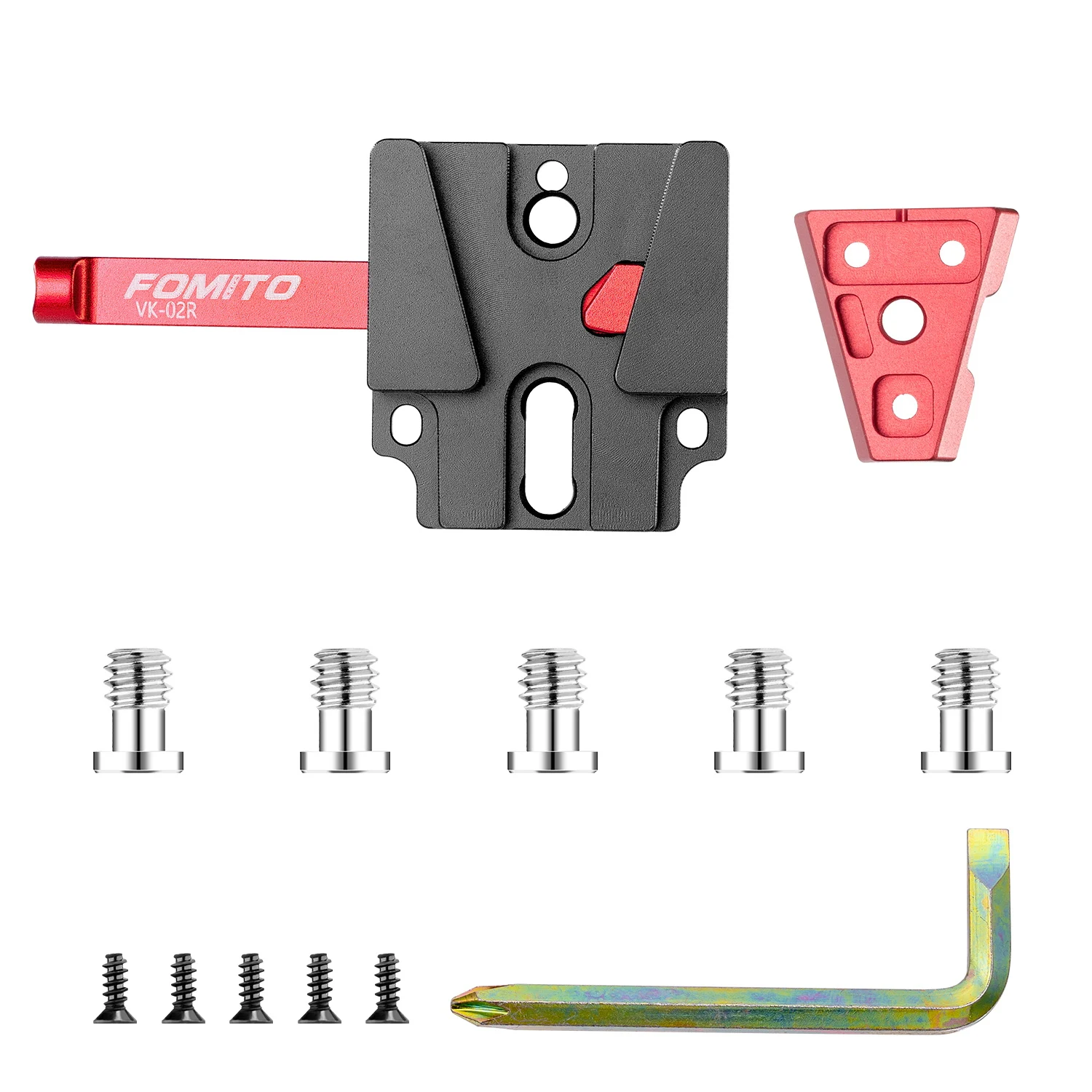 Пластина аккумулятора FOMITO с V-образным креплением, аккумуляторная пластина с креплением V-образным замком и винтом M3 1/4 Пластина аккумулятора FOMITO с V-образным креплением, аккумуляторная пластина с креплением V-образным замком и винтом M3 1/4