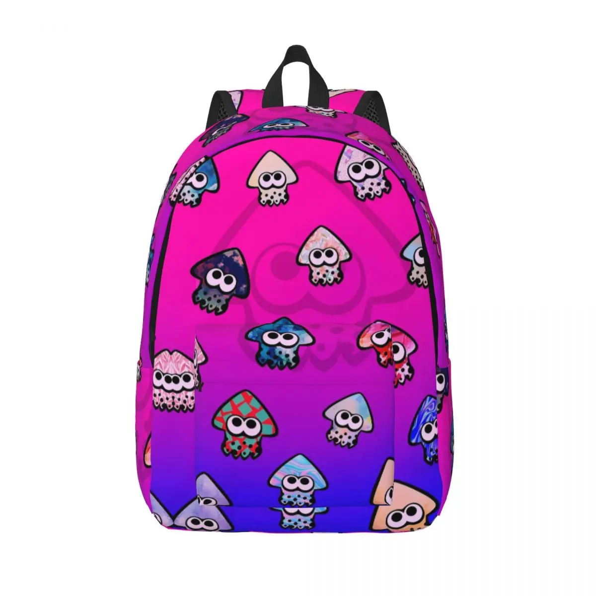 

Octopus Collage Backpack Middle High College School Student Splatoon Game Bookbag Teens Daypack Travel