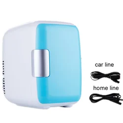 Dual-Use 4L Home Car Use Refrigerators  Mini Refrigerators Freezer Cooling Heating Box Cosmetic Fridge Makeup Refrigerators