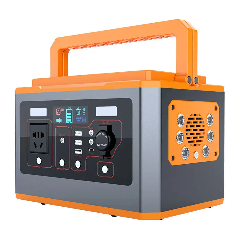 Factory Price 500W 577Wh High Capacity Lithium Battery Match Solar Panel Charge Portable Power Station Camping Solar