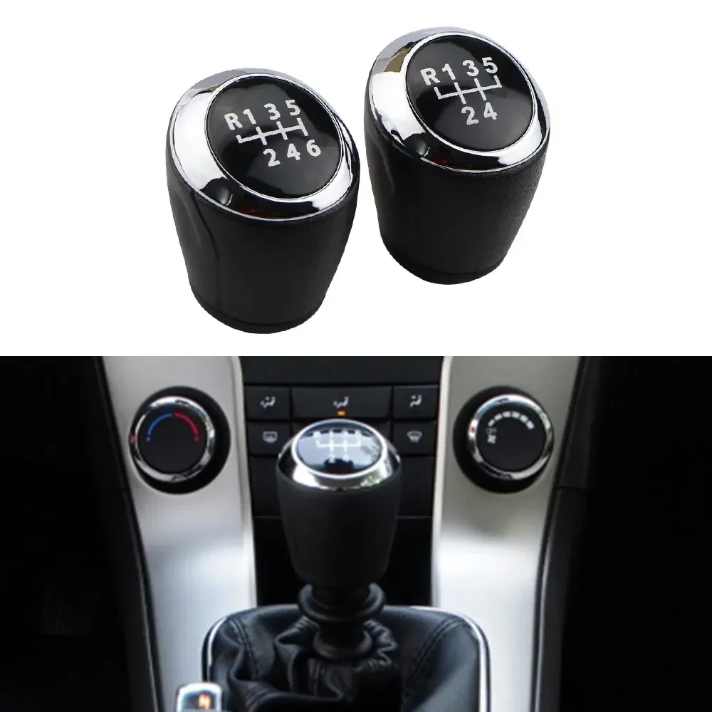 5 6 Speed MT Gear Shift Knob LHD For Chevrolet Cruze Aveo 10-16 Onix 13-19 Sonic 2012-2014 Manual Head Replacement Accessories