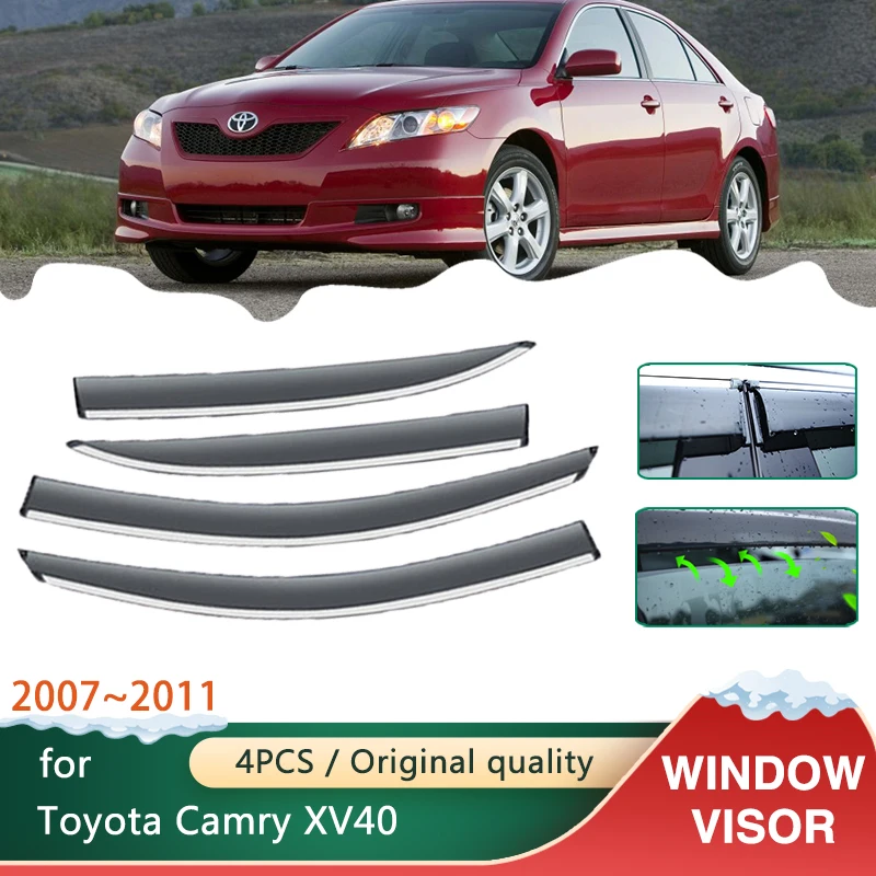 

Car Side Windows Visors for Toyota Camry XV40 Sedan Daihatsu Altis Aurion 2007~2011 2008 Accessories Awnings Sun Guard Deflector