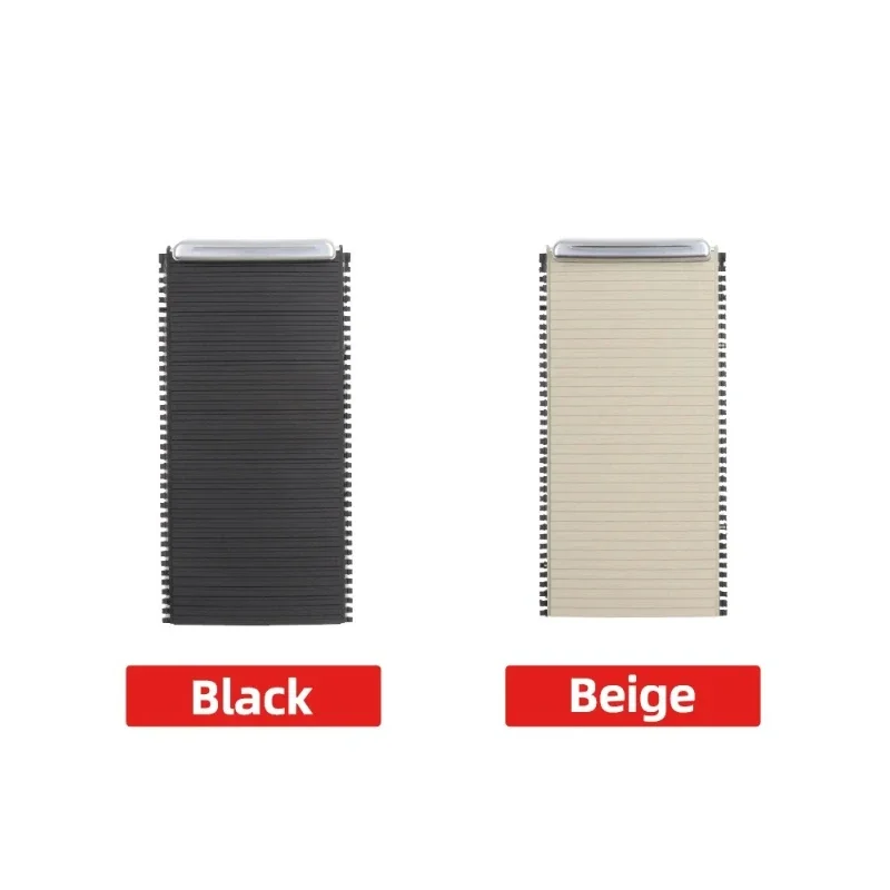 For XC60 V60 S60 S60L 2009-2019, Car Center Console Roller Blind Cover, Cup Holder Armrest Box Plating Trim Strip 1pc