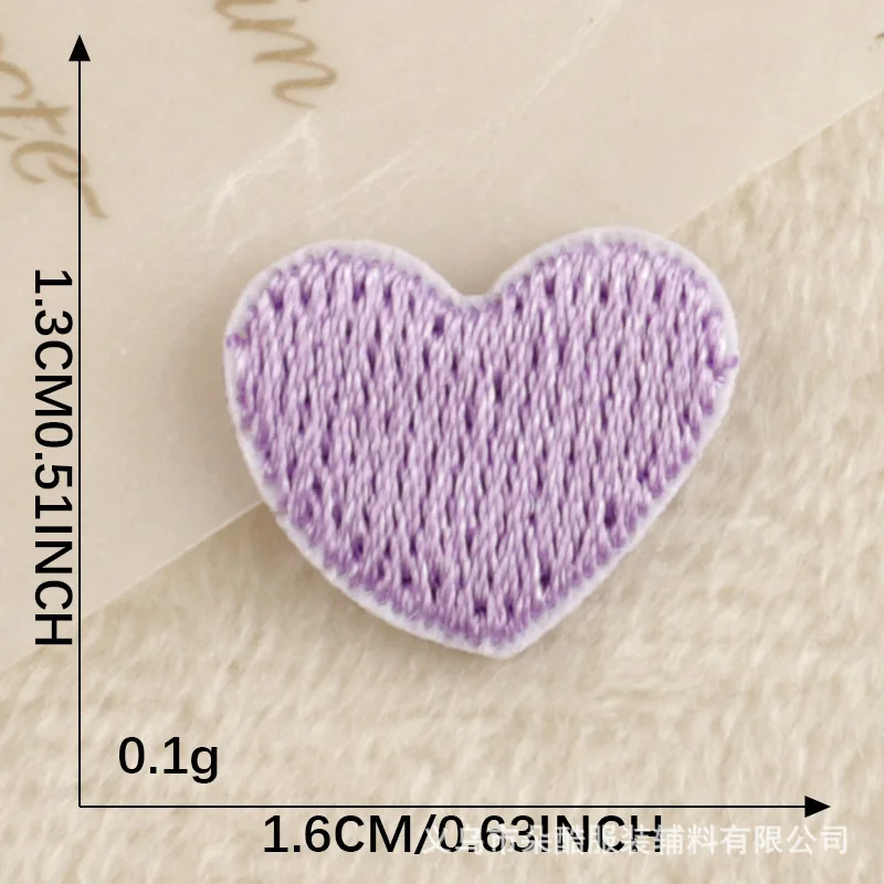 Small Heart Shaped Embroidery Patches DIY Lovely Clothing Accessories Decoration