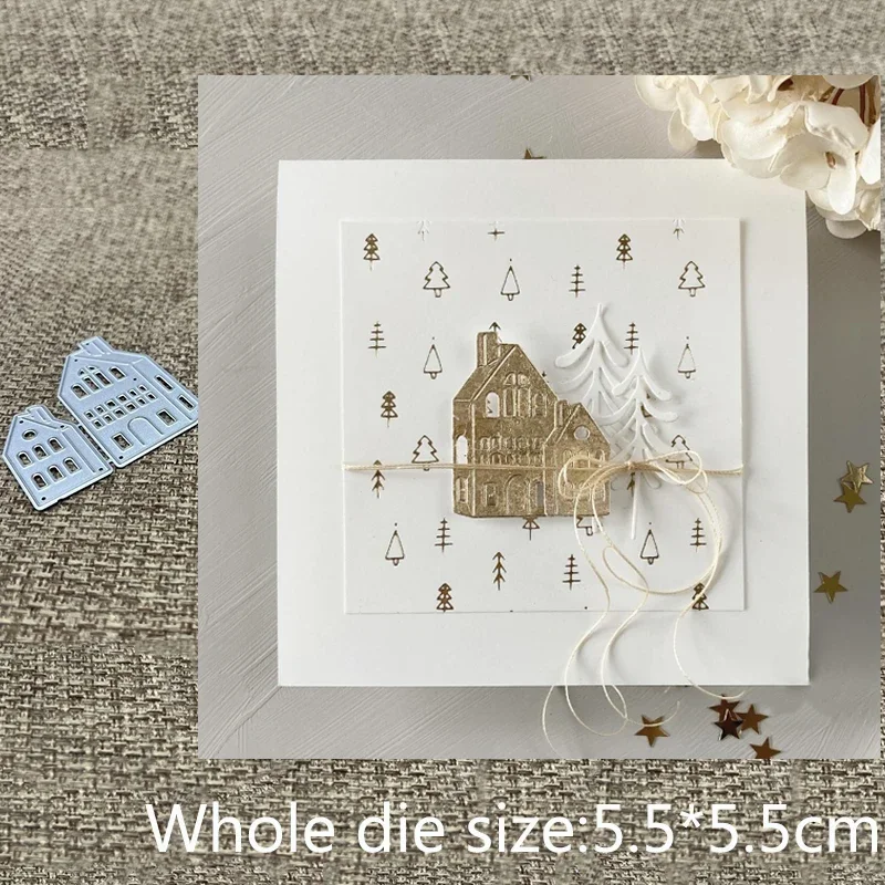 

Новый дизайн, металлическая вырубная форма-трафарет, 2 шт., для вырезания из бумаги, для скрапбукинга, для альбомов, для открыток, для тиснения