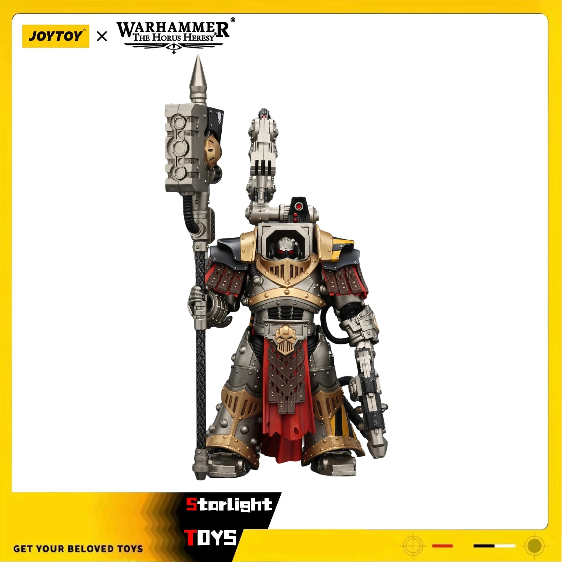 

JOYTOY Warhammer 40K Iron Warriors Warsmith with Graviton Crusher Hammer 1/18 Anime Figure
