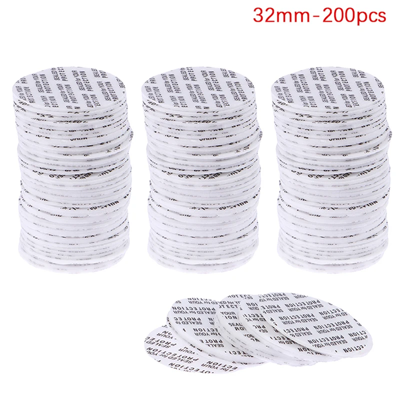 200 Stuks zelfklevende Schuim Drukgevoelige Afdichting Cap Voering Fraudebestendige Afdichtingen Liner Voor Cosmetische Pot Fles Pot 20 MM-82 MM