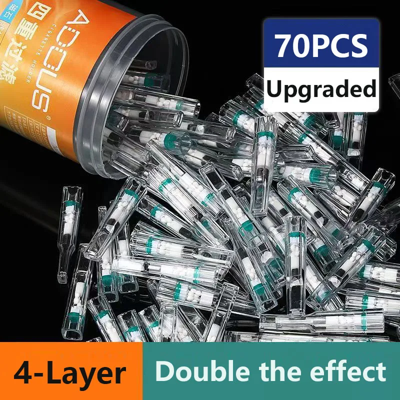 

4-Stage Purification Filter System l Disposable Lung Filter with Smooth Airflow & Comfort Grip Mouthpiece,Magnet&Cotton&Beads