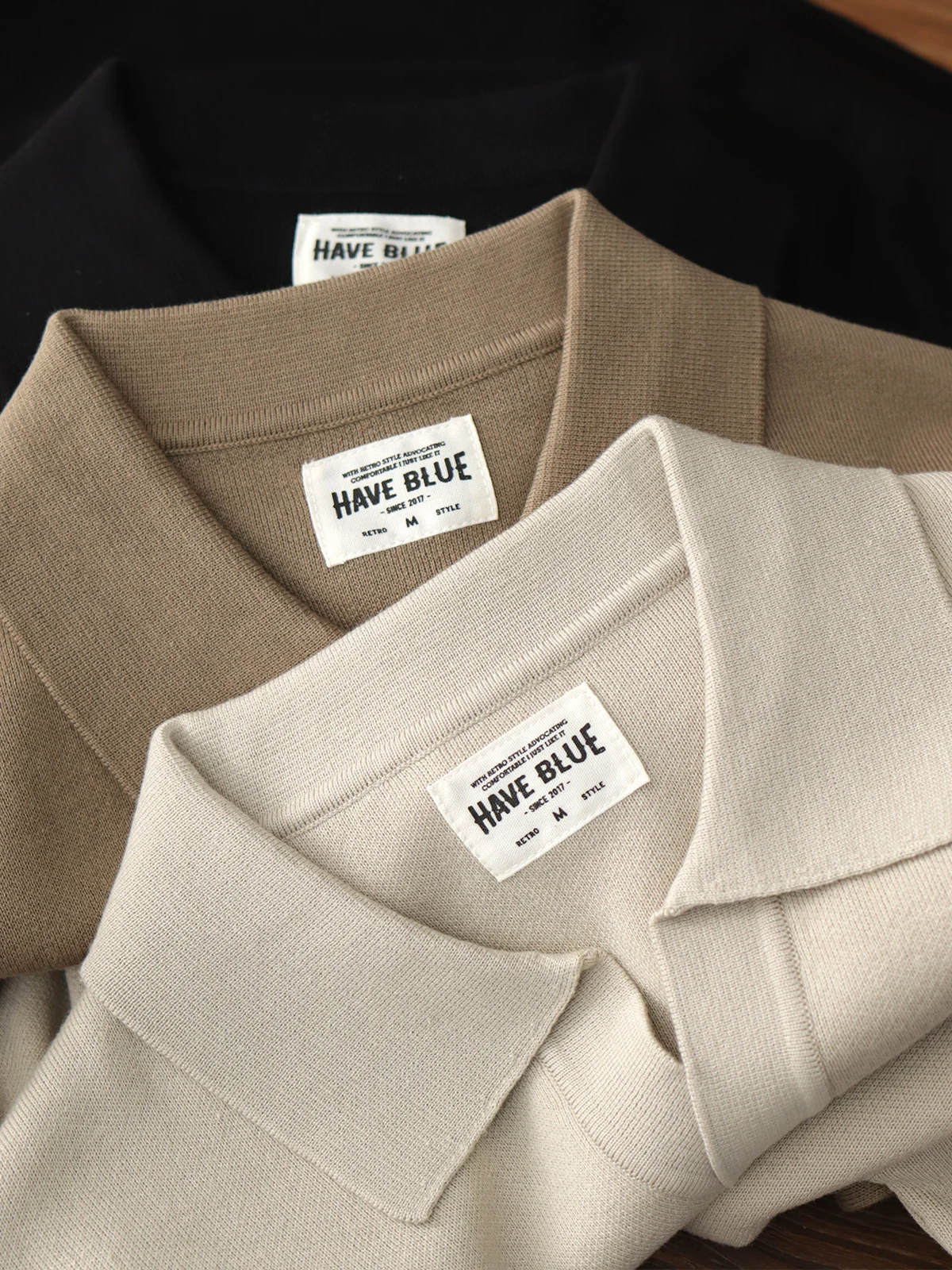 

Fall New Casual Collar Sweater Loose Comfortable Color Men's Knittedwear Cotton Blend Fabric Long Sve Leisure Wear