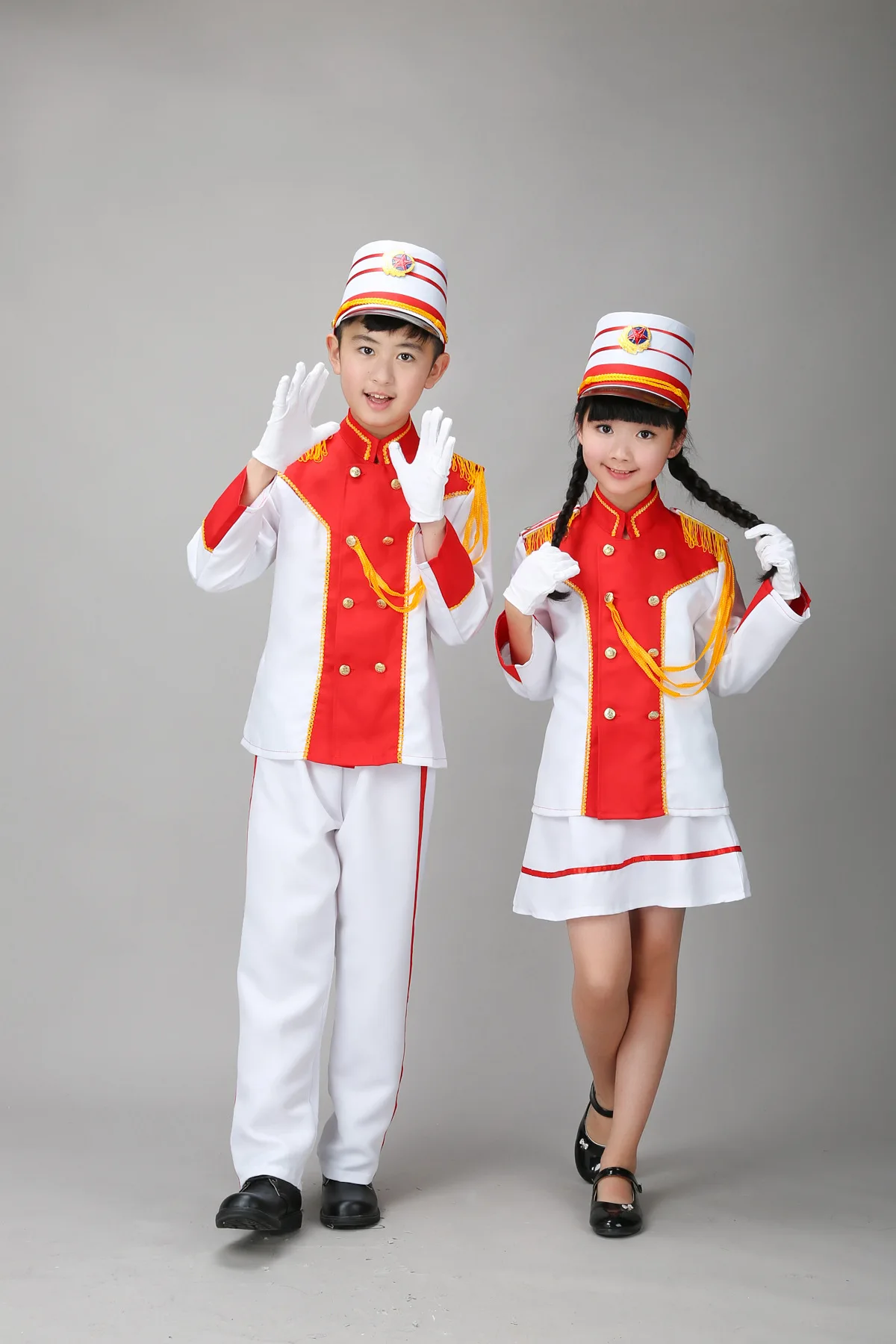 Drummer uniforms for children's flag bearers, military drum bands, military honor guards, wind bands, and young pioneers