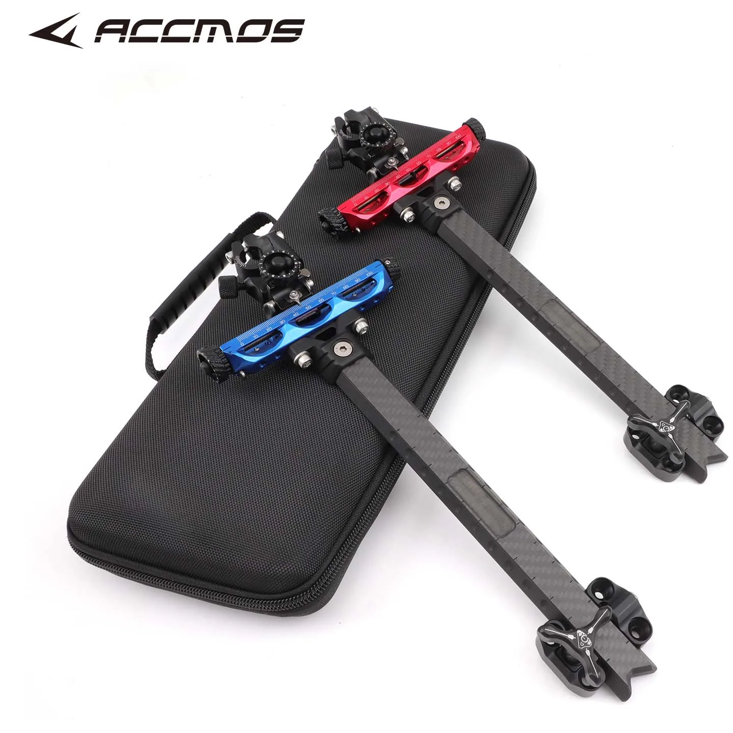 Universal Adjustable Compound Bow Sight Carbon Fiber Frame for Archery Shooting Compatible with Left Or Right Hand