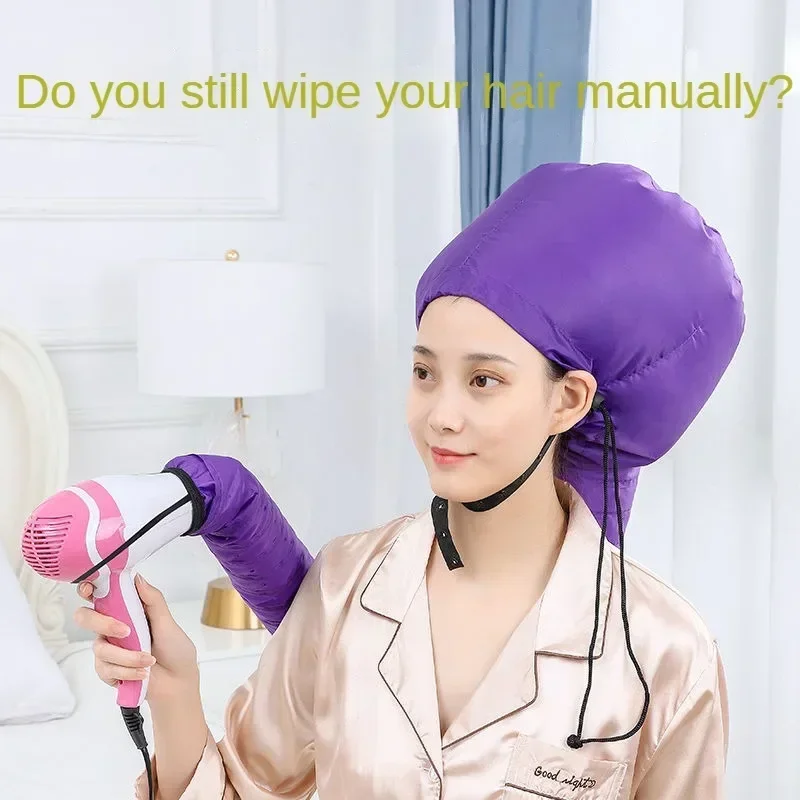 Hair Drying Cap Nourishing Heat Therapy Adjustable Steamer Hair Dryer Home Spa Warm Air Drying Quick Dry Cap