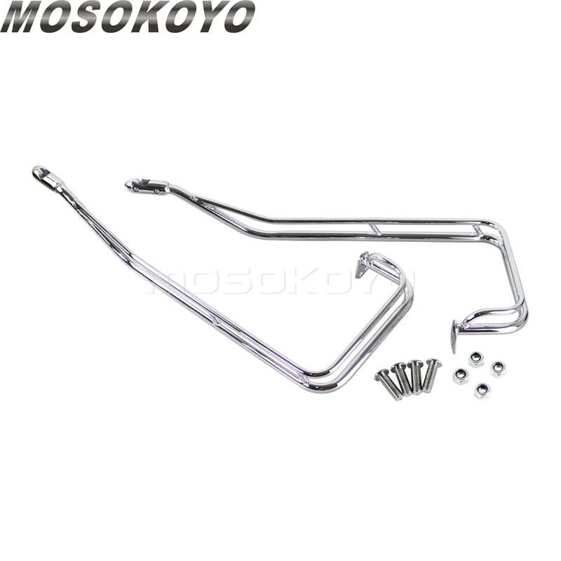 Motocyklowe chromowane ochraniacze na sakwy do Harley Touring Road King Electra Glide Ultra Classic Street Glide CVO Limited 09-13 — zdjęcie 5