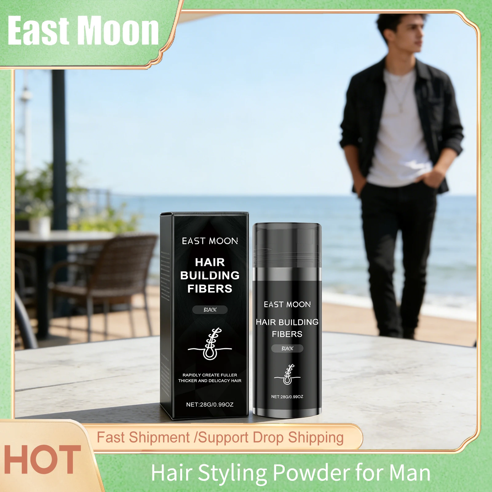 

Vitamin E Hair Building Fibers Powder Long Lasting Instant Regrowth Improve Bald Hairline Thinning Treatment Hair Growth Powders