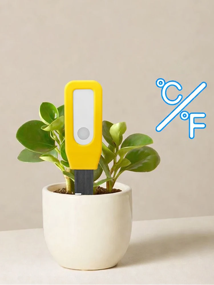 WiFi Tuya Bodentemperatur- und Feuchtigkeitssensor Smart Life Echtzeit-Überwachung Smart Home System Batteriebetrieben mit Verlaufsdaten