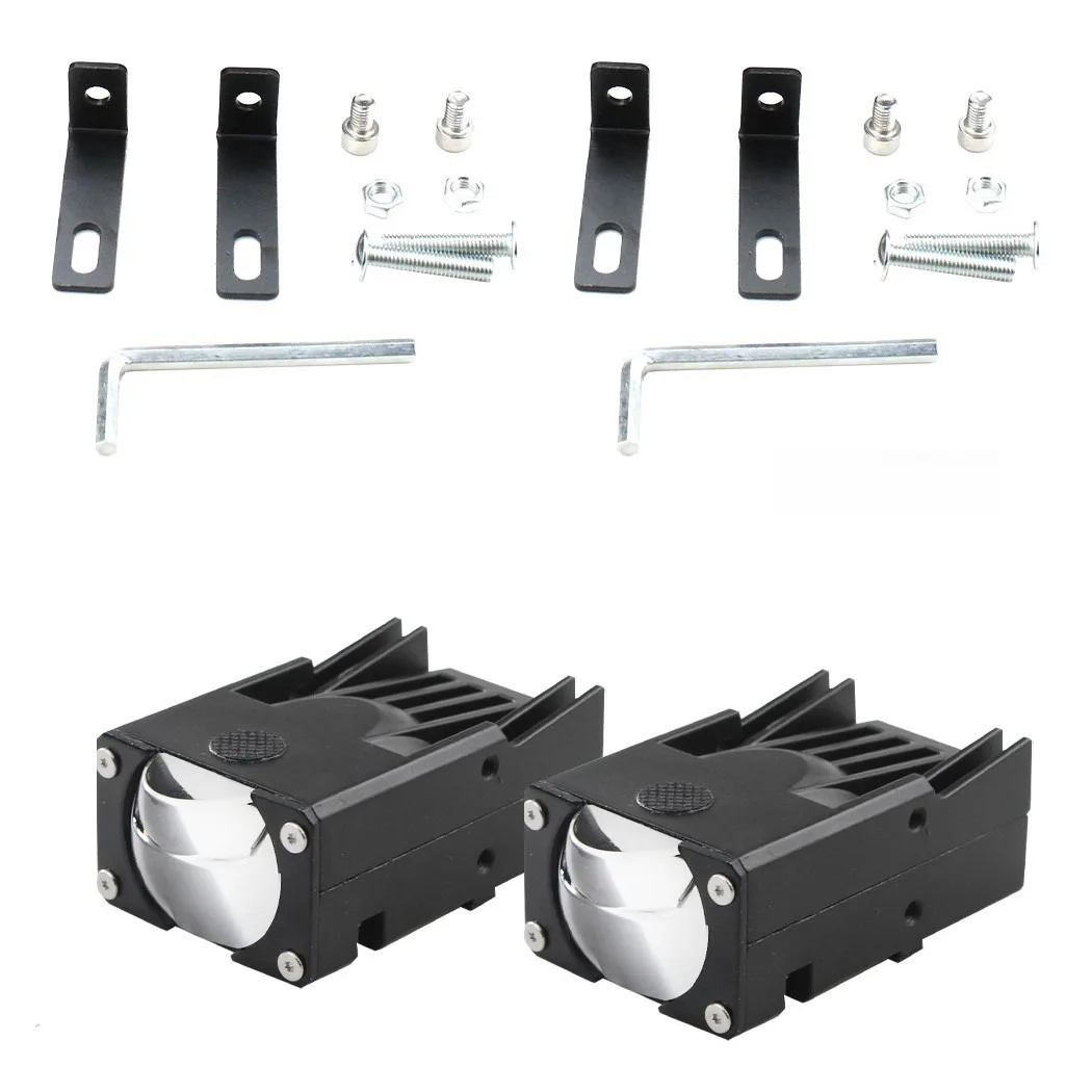 

U49 1 inch Car Grille Light Yellow White Dual Color 12V 45W 3000K 6000K 8000Lm LED Truck Motorcycle Spot Light