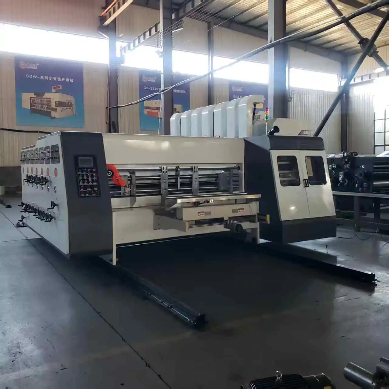 New Z-1224 Full Automatic Mid-speed Four-color Water-based Ink Corrugated Carton Box Printing Die-cutting Machine Plate