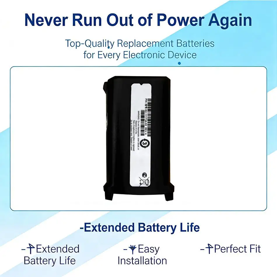 

Barcode Collector Battery 82-111734-02 2400Mah For Symbol Zebra MC9000 MC9060 MC9090 MC9190 MC9010 MC9050 RD5000