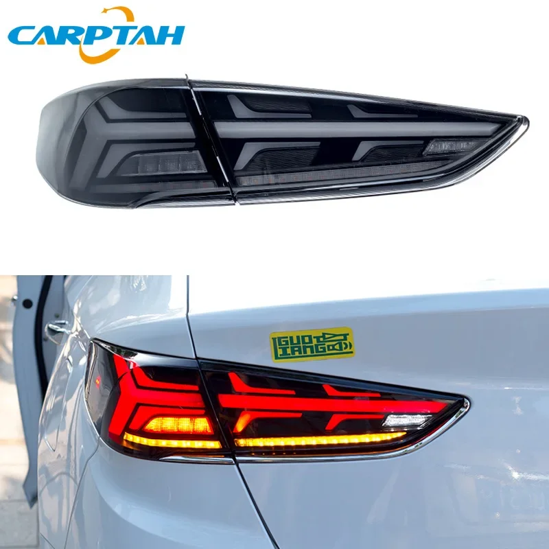 Car LED Taillight For Hyundai Sonata 2017 2018 Rear Running Lamp Brake Reverse Turn Signal Waterproof Car Accessories