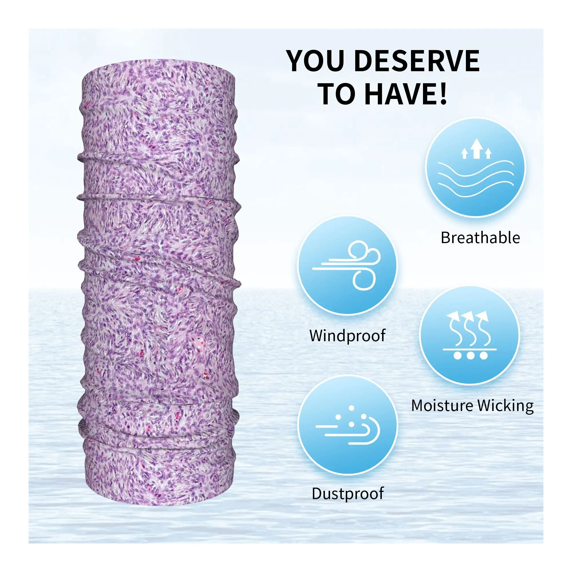 Fibroblast Histology Bandana Neck Cover Printed Mask Scarf Warm Cycling Scarf Riding Unisex Adult Breathable