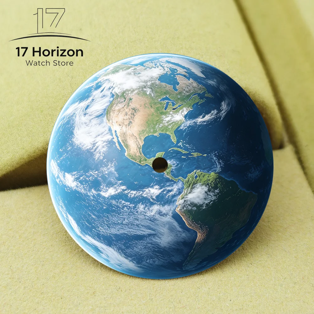 Dials 28.5MM NH35 Earth Dial Solar System Eight Planets Pattern Dial Planetary Dial High Quality DIY NH35 Watch Face Replace Par