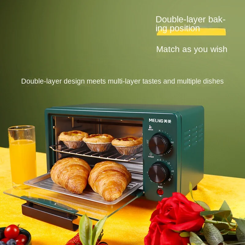 Electric Oven Household Baking Small Oven Multifunctional Fully Automatic Cake Mini 11L Dried Fruit Machine Pizza Oven