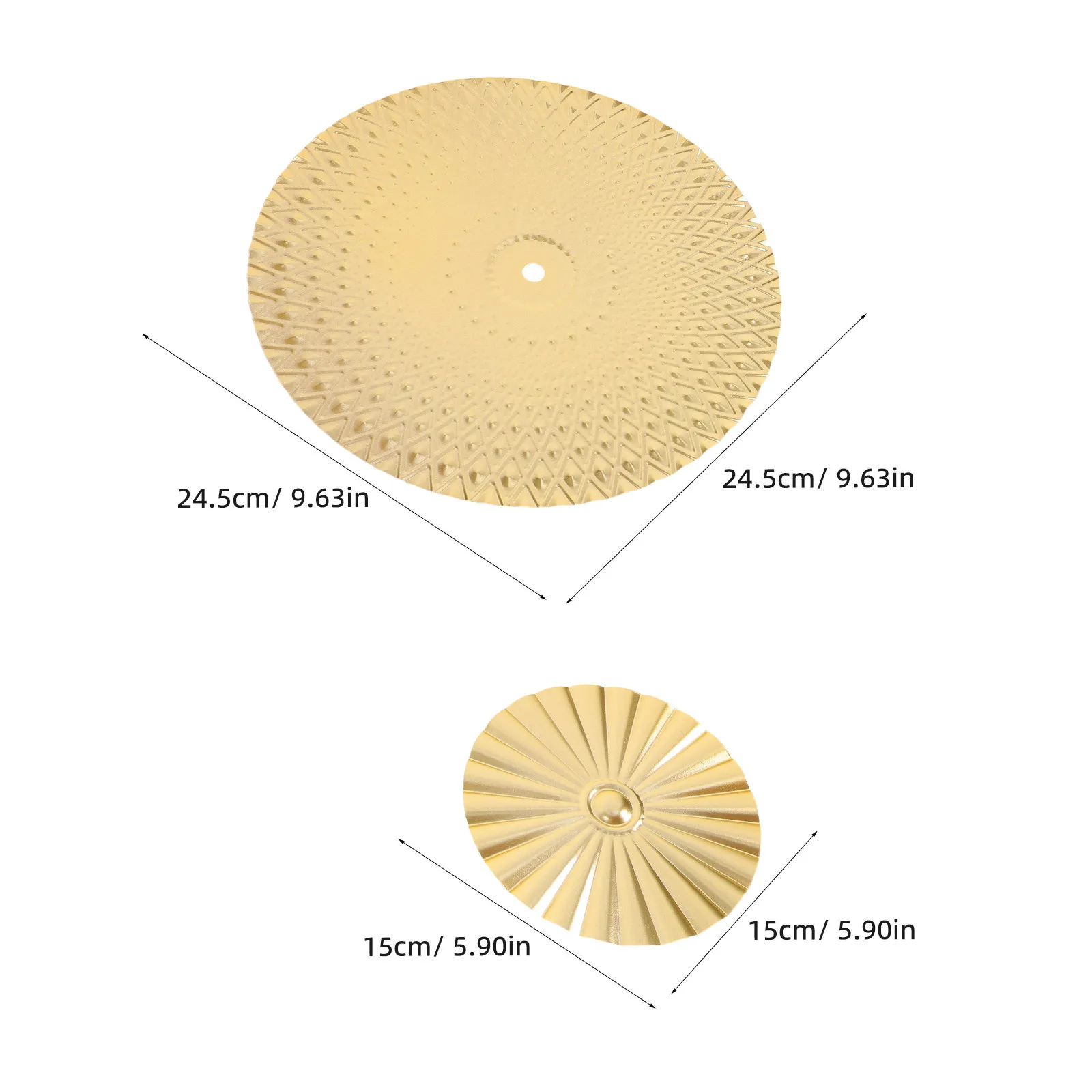 4pcs Metal Sunburst Wall Decor – Round Iron Disc Art for Living Room, Courtyard, Fence, Photo Backdrop