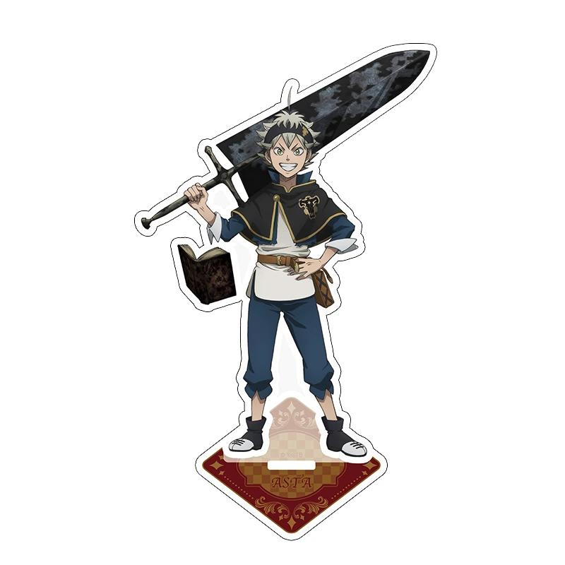 Anime Black Clover Acrylic Stand Asta Yuno Yami Noelle figure Stand Plate Cosplay Prop Decor Cartoons present Fans Gifts 15cm view 2