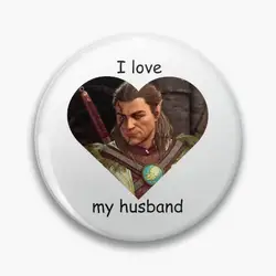 I love halsin Pin Buttons Brooches Jewelry Accessory Customize Brooch Fashion Lapel Badges